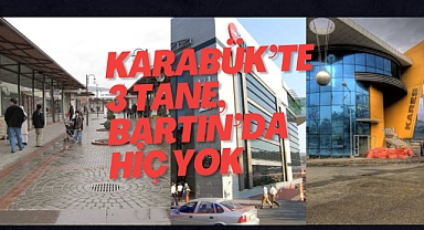 Karabük'te 3 Bartın'da 0 Avm