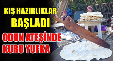 Odun Ateşinde Kuru Yufka…