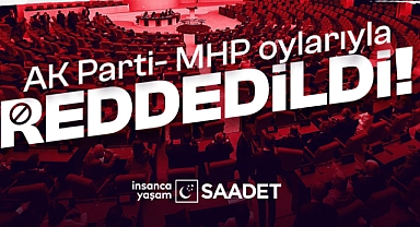 Saadet'ten tepki