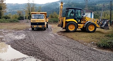 Ulus’ta Servis yolu bakımdan geçti