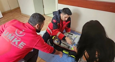 UMKE ekibi zorlu eğitimden geçti
