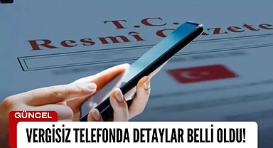 Vergisiz telefon Resmi Gazete'de!