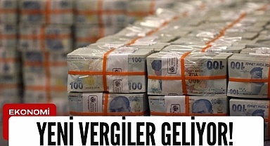 Yeni vergiler geliyor!