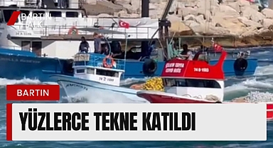Yüzlerce tekne katıldı