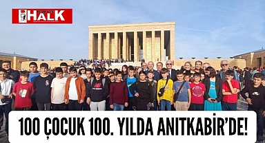 100 çocuk 100. yılda Anıtkabir'de
