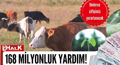 168 milyonluk yardım!