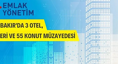 3 otel, 12 işyeri ve 55 konut müzayedesi