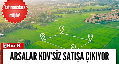 44 ilde KDV'siz arsa satışı!