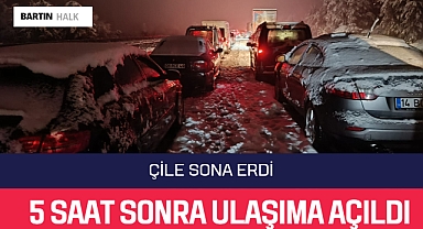 5 saat sonra ulaşıma açıldı