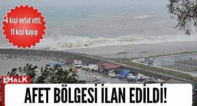 Afet bölgesi ilan edildi!
