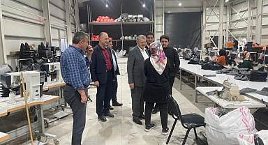 Akın, Fabrikayı ziyaret etti