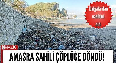 Amasra sahili çöplüğe döndü!
