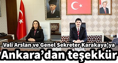 Ankara'dan teşekkür!