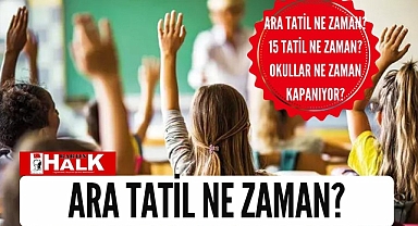 Ara tatil ne zaman?