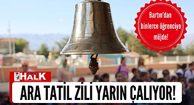 Ara tatil zili yarın çalıyor!