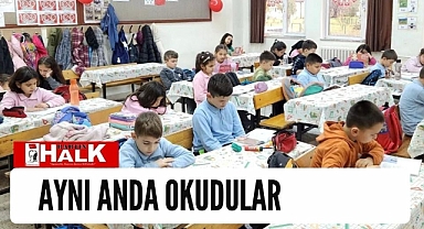 Aynı anda okudular