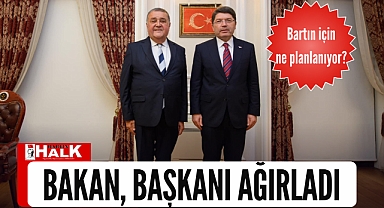 Bakan, Başkanı ağırladı