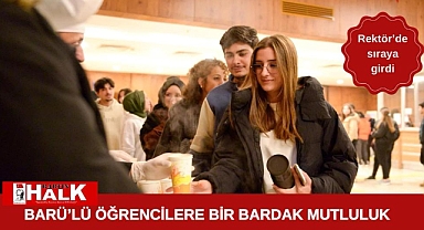 BARÜ’lü öğrencilere sıcak mutluluk