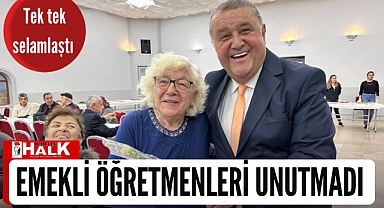 Başkan, emekli öğretmenleri unutmadı