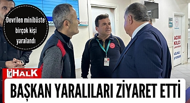 Başkan, yaralıları ziyaret etti