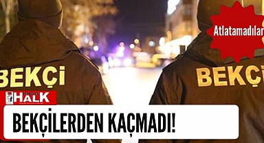 Bekçilerin gözünden kaçmadı