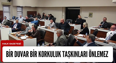 Bir duvar bir korkuluk taşkınları önlemez