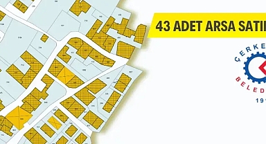 Çerkezköy Belediyesinden arsa satış ihalesi