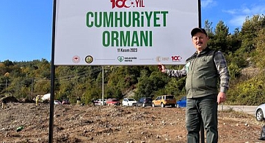 Cumhuriyet Ormanı’nda Fidanlar Toprakla buluşturuldu