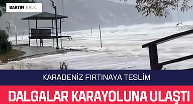 Dalgalar karayoluna ulaştı
