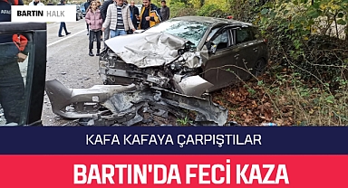 Feci kaza kafa kafaya çarpıştılar