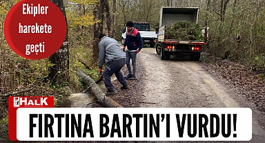 Fırtına Bartın'ı vurdu!