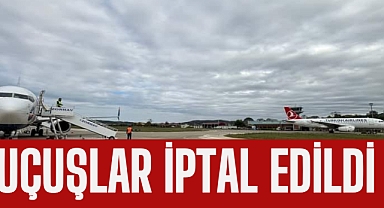 Fırtına uçuşları da etkiledi
