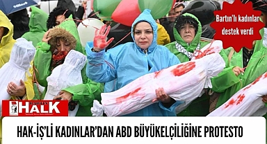 HAK-İŞ’li kadınlar protesto etti