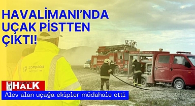Havalimanında Uçak Pistten çıktı