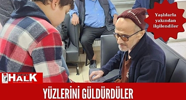 Huzurevi sakinlerinin yüzlerini güldürdüler