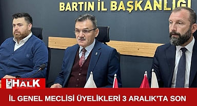 İl Genel Meclisi Üyelikleri 3 Aralık’ta son