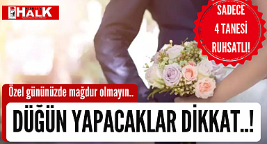 Kaç düğün salonunun ruhsatı var?