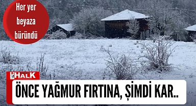 Kar yağdı!