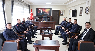 Kaymakam, ziyaretçilerini ağırladı