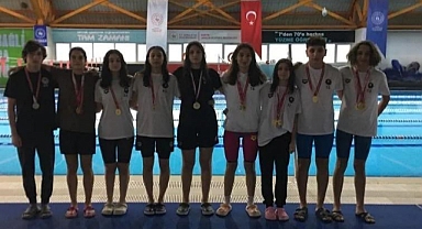 Okullar arası yüzme yarışları tamamlandı