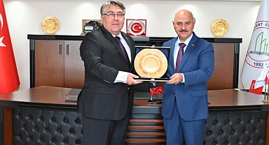Rektör Sözbir'den Rektör Özölçer'e ziyaret