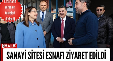 Sanayi Sitesi esnafı ziyaret edildi