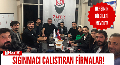 Sığınmacı çalıştıran firmalar!
