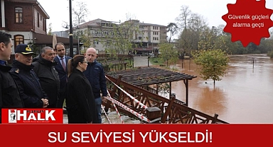 Su seviyesi yükseldi, güvenlik güçleri alarma geçti