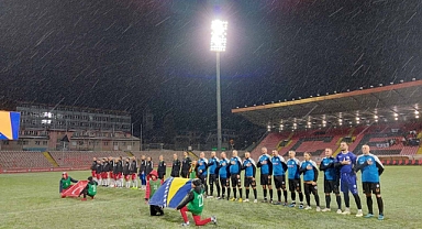 TMVFL milli karması ile Bosna Hersek veteran karması dostluk maçı yaptı