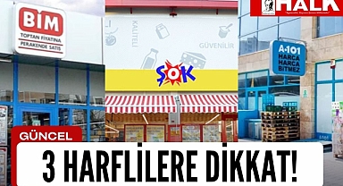Üç harflilere dikkat!
