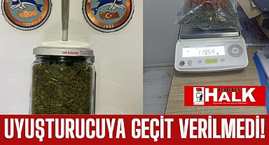 Uyuşturucuya geçit verilmedi