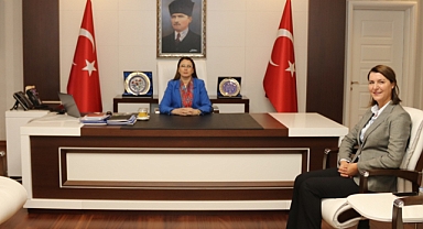 Vali, İlçe Emniyet Müdürü'nü ağırladı