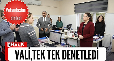 Vali, tek tek denetledi