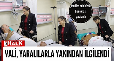 Vali, yaralılarla yakından ilgilendi